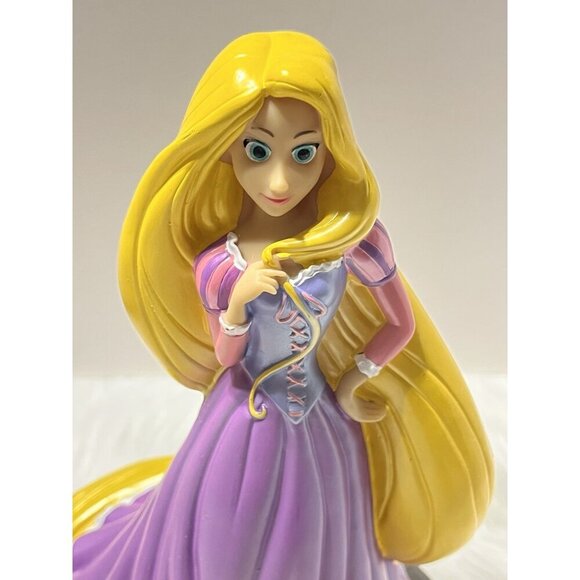 Peachtree Playthings Disney Tangled Rapunzel Coin Piggy Bank 9 1/2" PVC Purple - Picture 2 of 13